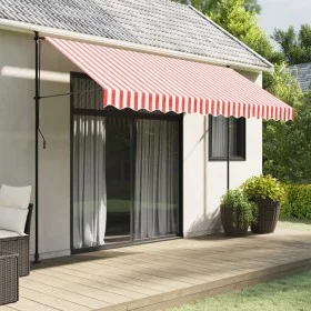 Red and white striped awning replacement fabric 3.5x2.5 m by , Awnings - Ref: Foro24-367715, Price: 42,94 €, Discount: %