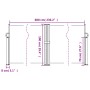Toldo lateral retráctil rojo 100x600 cm de , Sombrillas - Ref: Foro24-4004582, Precio: 102,58 €, Descuento: %