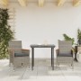 Sillones de jardín con cojines 2 uds ratán sintético gris de , Sillas de jardín - Ref: Foro24-368120, Precio: 146,40 €, Descu...