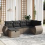 Set de muebles de jardín 6 pzas y cojines ratán sintético gris de , Conjuntos de jardín - Ref: Foro24-3264106, Precio: 388,94...