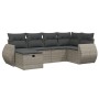 Set de muebles de jardín 6 pzas y cojines ratán sintético gris de , Conjuntos de jardín - Ref: Foro24-3264106, Precio: 388,94...