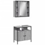 Set de muebles de baño 2 pzas madera contrachapada gris sonoma de , Muebles de baño - Ref: Foro24-3214718, Precio: 119,19 €, ...