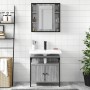 Set de muebles de baño 2 pzas madera contrachapada gris sonoma de , Muebles de baño - Ref: Foro24-3214718, Precio: 119,19 €, ...