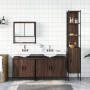 Set de muebles baño 4 pzas madera contrachapada roble marrón de , Muebles de baño - Ref: Foro24-3214694, Precio: 245,92 €, De...