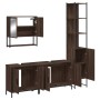 Set de muebles baño 4 pzas madera contrachapada roble marrón de , Muebles de baño - Ref: Foro24-3214694, Precio: 245,92 €, De...