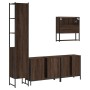 Set de muebles baño 4 pzas madera contrachapada roble marrón de , Muebles de baño - Ref: Foro24-3214694, Precio: 245,92 €, De...