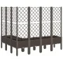Jardinera con enrejado PP marrón 160x120x142 cm de , Maceteros y jardineras - Ref: Foro24-367940, Precio: 176,88 €, Descuento: %