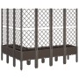 Jardinera con enrejado PP marrón 160x120x142 cm de , Maceteros y jardineras - Ref: Foro24-367940, Precio: 179,69 €, Descuento: %