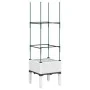 Jardinera con enrejado PP blanco 40x40x142,5 cm de , Maceteros y jardineras - Ref: Foro24-367949, Precio: 26,60 €, Descuento: %