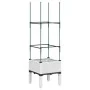 Jardinera con enrejado PP blanco 40x40x142,5 cm de , Maceteros y jardineras - Ref: Foro24-367949, Precio: 26,60 €, Descuento: %