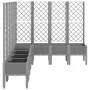Jardinera con enrejado PP gris claro 200x160x142 cm de , Maceteros y jardineras - Ref: Foro24-367942, Precio: 238,01 €, Descu...
