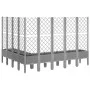 Jardinera con enrejado PP gris claro 200x160x142 cm de , Maceteros y jardineras - Ref: Foro24-367942, Precio: 238,01 €, Descu...