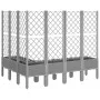 Jardinera con enrejado PP gris claro 160x120x142 cm de , Maceteros y jardineras - Ref: Foro24-367937, Precio: 151,89 €, Descu...