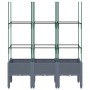 Jardinera con enrejado PP gris 120x40x142,5 cm de , Maceteros y jardineras - Ref: Foro24-367956, Precio: 56,25 €, Descuento: %