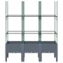 Jardinera con enrejado PP gris 120x40x142,5 cm de , Maceteros y jardineras - Ref: Foro24-367956, Precio: 55,45 €, Descuento: %