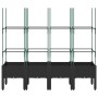 Jardinera con enrejado PP negro 160x40x142,5 cm de , Maceteros y jardineras - Ref: Foro24-367963, Precio: 107,96 €, Descuento: %