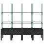 Jardinera con enrejado PP negro 160x40x142,5 cm de , Maceteros y jardineras - Ref: Foro24-367963, Precio: 86,52 €, Descuento: %