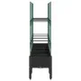 Jardinera con enrejado PP negro 160x40x142,5 cm de , Maceteros y jardineras - Ref: Foro24-367963, Precio: 86,52 €, Descuento: %