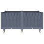 Jardinera con ruedas PP gris 100x80x54 cm de , Maceteros y jardineras - Ref: Foro24-367977, Precio: 161,85 €, Descuento: %