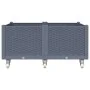 Jardinera con ruedas PP gris 100x80x54 cm de , Maceteros y jardineras - Ref: Foro24-367977, Precio: 159,16 €, Descuento: %
