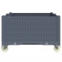 Jardinera con ruedas PP gris 100x80x54 cm de , Maceteros y jardineras - Ref: Foro24-367977, Precio: 161,85 €, Descuento: %