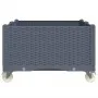 Jardinera con ruedas PP gris 100x80x54 cm de , Maceteros y jardineras - Ref: Foro24-367977, Precio: 159,16 €, Descuento: %