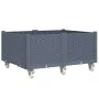 Jardinera con ruedas PP gris 100x80x54 cm de , Maceteros y jardineras - Ref: Foro24-367977, Precio: 159,16 €, Descuento: %