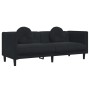 Sofá con cojines 3 plazas terciopelo negro de , Sofás - Ref: Foro24-372647, Precio: 302,83 €, Descuento: %
