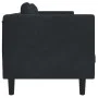 Sofa mit Kissen 3 Quadrate schwarz Samt von , Sofas - Ref: Foro24-372647, Preis: 297,95 €, Rabatt: %