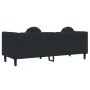 Sofá con cojines 3 plazas terciopelo negro de , Sofás - Ref: Foro24-372647, Precio: 297,95 €, Descuento: %