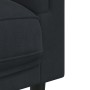 Sofá con cojines 3 plazas terciopelo negro de , Sofás - Ref: Foro24-372647, Precio: 302,83 €, Descuento: %