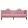 Sofá con cojines 3 plazas terciopelo rosa de , Sofás - Ref: Foro24-372645, Precio: 298,92 €, Descuento: %
