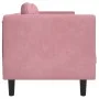Sofá con cojines 3 plazas terciopelo rosa de , Sofás - Ref: Foro24-372645, Precio: 294,21 €, Descuento: %