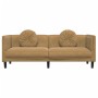 Sofá con cojines 3 plazas terciopelo marrón de , Sofás - Ref: Foro24-372651, Precio: 302,63 €, Descuento: %
