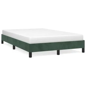 Green velvet bed frame 120x190 cm by , Beds and slatted bases - Ref: Foro24-379505, Price: 94,80 €, Discount: %