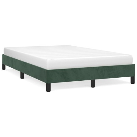 Estructura de cama terciopelo verde 120x190 cm de , Camas y somieres - Ref: Foro24-379505, Precio: 97,41 €, Descuento: %