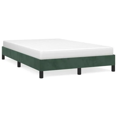 Estructura de cama terciopelo verde 120x190 cm de , Camas y somieres - Ref: Foro24-379505, Precio: 94,80 €, Descuento: %