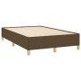 Estructura de cama tela marrón oscuro 120x190 cm de , Camas y somieres - Ref: Foro24-379518, Precio: 90,80 €, Descuento: %