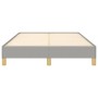 Estructura de cama tela gris claro 120x190 cm de , Camas y somieres - Ref: Foro24-379489, Precio: 93,07 €, Descuento: %
