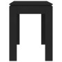 Mesa de comedor de madera contrachapada negro 120x60x76 cm de vidaXL, Mesas de cocina y de comedor - Ref: Foro24-800757, Prec...