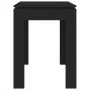 Mesa de comedor de madera contrachapada negro 120x60x76 cm de vidaXL, Mesas de cocina y de comedor - Ref: Foro24-800757, Prec...