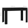 Mesa de comedor de madera contrachapada negro 120x60x76 cm de vidaXL, Mesas de cocina y de comedor - Ref: Foro24-800757, Prec...