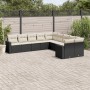Set de sofás de jardín 10 pzas cojines ratán sintético negro en Conjuntos de jardín | Comprar online en Foru.es