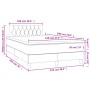 Cama box spring colchón y LED terciopelo verde oscuro 120x190cm de , Camas y somieres - Ref: Foro24-3270174, Precio: 385,24 €...