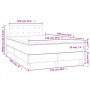 Cama box spring colchón y LED cuero sintético blanco 120x190 cm de , Camas y somieres - Ref: Foro24-3270136, Precio: 433,05 €...