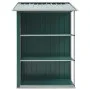 Cobertizo de jardín con estante hierro verde 205x130x183 cm de vidaXL, Cobertizos - Ref: Foro24-47104, Precio: 301,16 €, Desc...