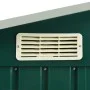Cobertizo de jardín con estante hierro verde 205x130x183 cm de vidaXL, Cobertizos - Ref: Foro24-47104, Precio: 301,16 €, Desc...