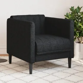 Sillón de tela negro de , Sofás - Ref: Foro24-372597, Precio: 152,33 €, Descuento: %