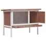 Jaula conejera de 1 piso madera marrón de vidaXL, Jaulas y habitáculos para animales pequeños - Ref: Foro24-170829, Precio: 8...