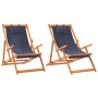 Sillas de playa plegables 2 unidades tela azul de , Sillas de jardín - Ref: Foro24-3214481, Precio: 111,88 €, Descuento: %